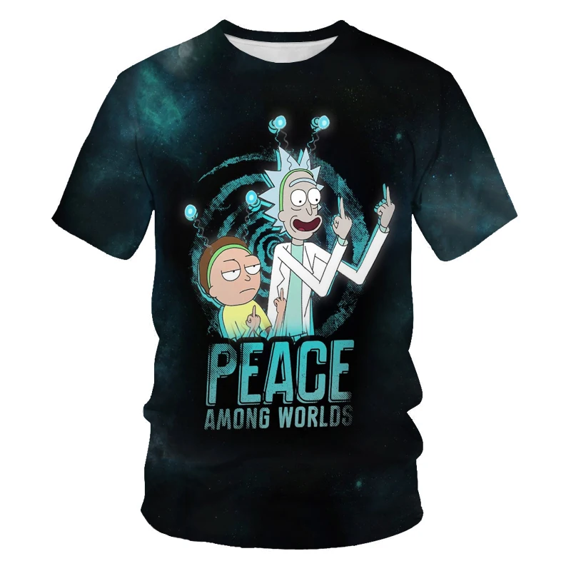 

Hot new summer trend comfortable breathable short-sleeved men's T-shirt anime men and women parent-child T-shirt