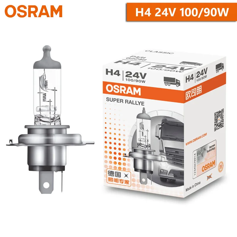 

OSRAM H1 H4 H3 H7 24 В 70 Вт 100 Вт Стандартная грузовая лампа Оригинальная фара 3200K Противотуманная фара Галогенная лампа для грузовика OEM Качество 1x