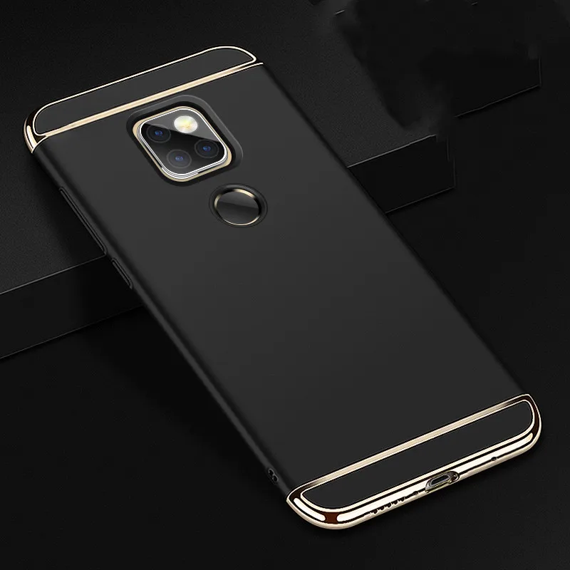 Black ПК Жесткий чехол Роскошный металлический защитный чехол для huawei P10 плюс P20 P30 Honor 9 10 20 9i 10i 20i играть 8X 8A Коврики 20 lite pro Чехол - Color: Black