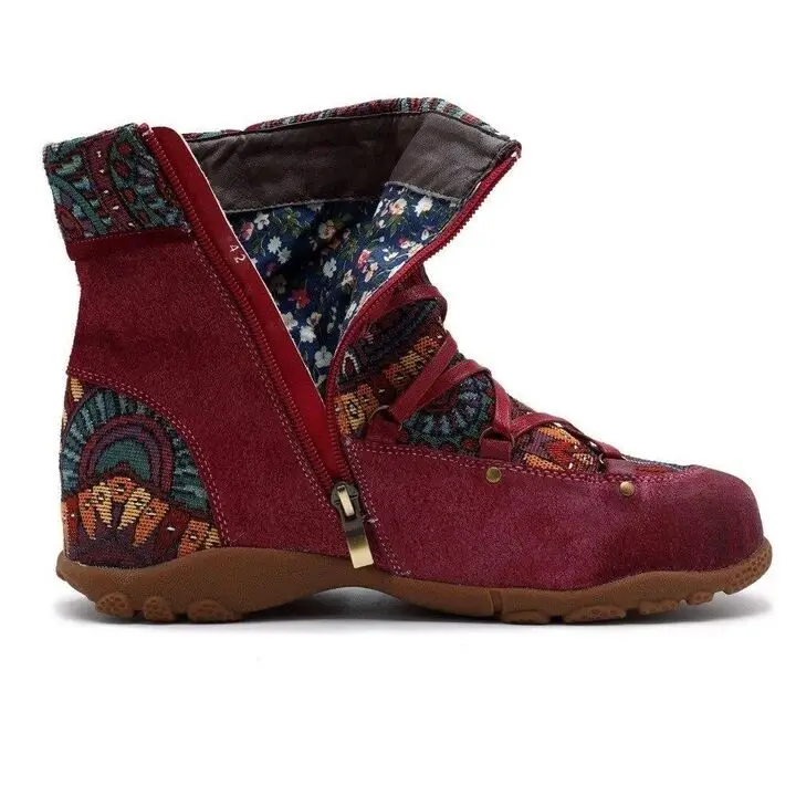 2021 Women's Winter Shoes Martin Boots Gothic Stitching Comfortable Flat Women's Boot Ankle Boots for Female