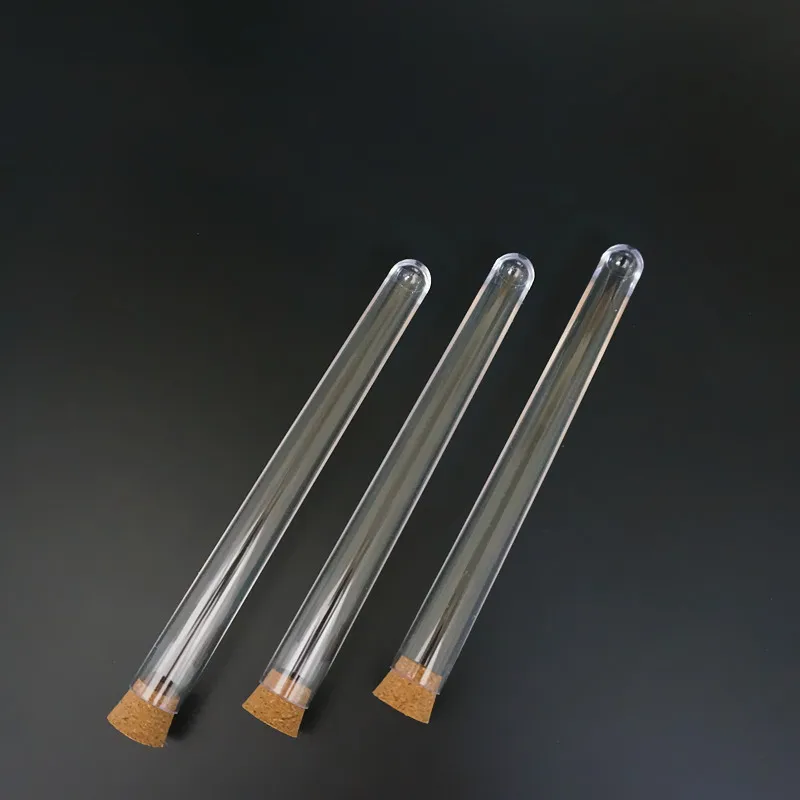 Прозрачные пластиковые пробирки с пробками круглые пробки для лабораторных