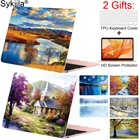 Чехол для Macbook Pro 16 15 13 M1 Air 13 11 12 Retina, жесткий чехол с художественной печатью, чехол для ноутбука с идентификацией по отпечатку пальца, самодельный масляный A2141 A2289 A2251