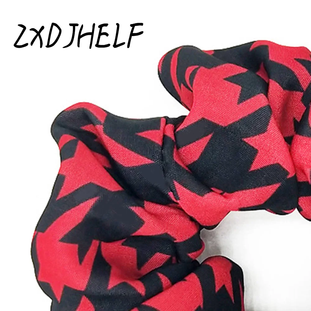 

ZXDJHELF Fashion Elastic Hair Bands For Women Scrunchie Girls Houndstooth Headwear Ponytail Holder Hair Accessories F529