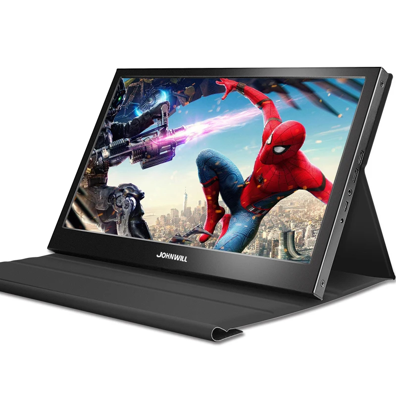 15," дюймовый монитор ips сенсорный экран ЖК-ПК Raspberry Pi 1920x1080 ips портативный HDMI USB игровой монитор компьютер для PS4 Xbox360 - Цвет: monitor with case