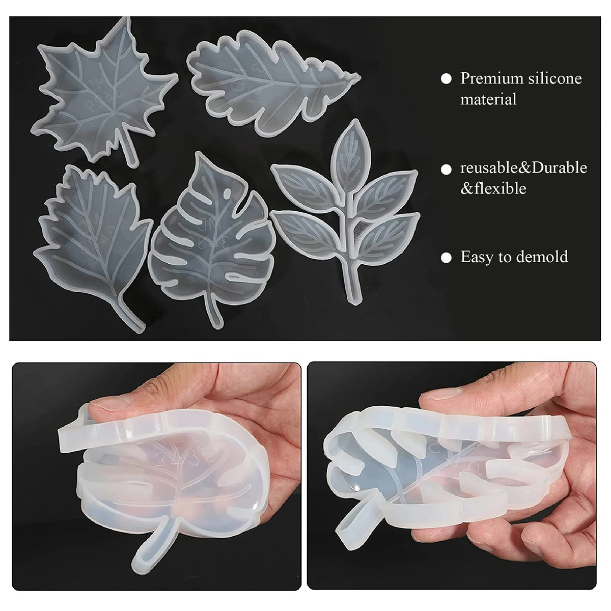 Новый узор в виде кленового листа силиконовой формы для эпоксидной смолы