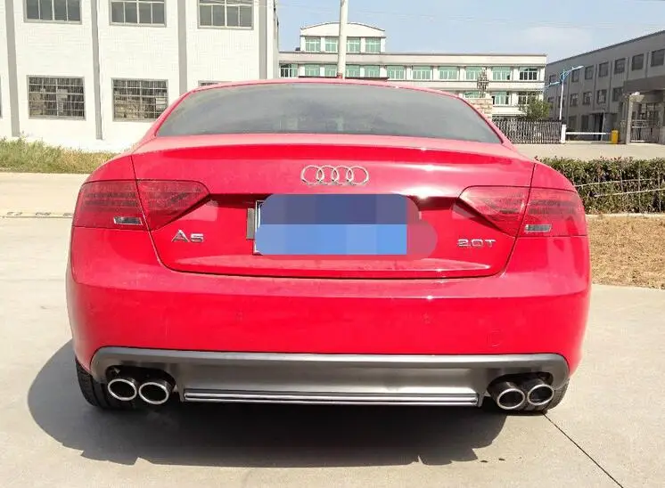 4 OutleABS автомобиля задний багажник спойлер заднего бампера Диффузор с выхлопные