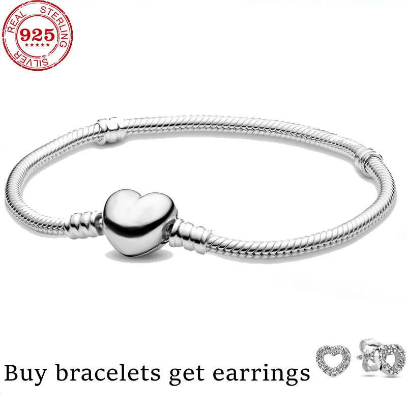 

Hot Sale 100% Real 925 Sterling Silver pando Bracelet Fit Original LOVE Snake Charms Bangle DIY high quality Jewelry For Women