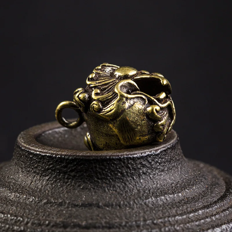 Бронзовая подвеска в виде льва стиле панк-рок аксессуары винтажная медная