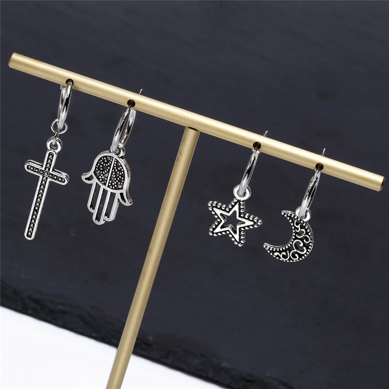 SOHOT шикарная Ретро Статуя Будды Звезда Крест Подвеска для мужчин и женщин