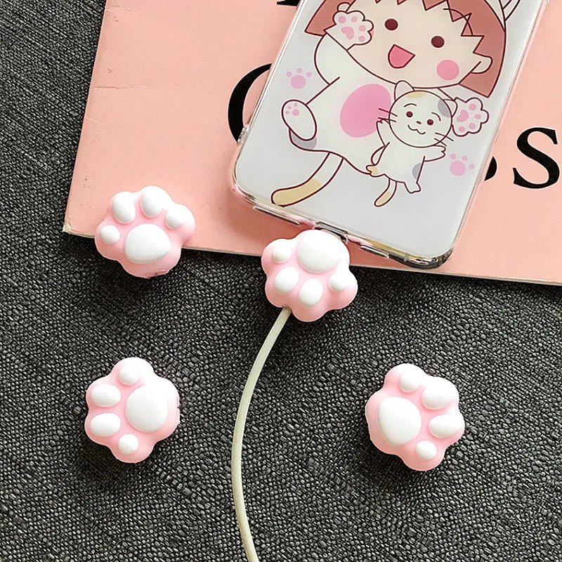 1 шт. держатель кабеля с милыми животными для оригинального Iphone usb кабель