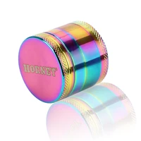 40mm 4 layer zinc alloy rainbow tobacco grinder spice weed cutter hand muller smoking pipe accessories