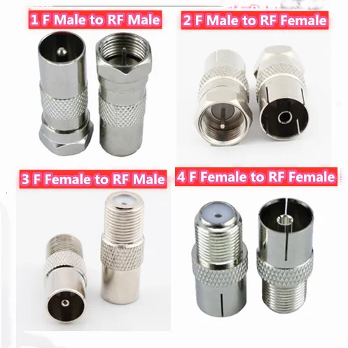 5 шт. адаптер F Мужской Женский к RF РЧ коаксиальный ТВ антенный разъем|Антенны для
