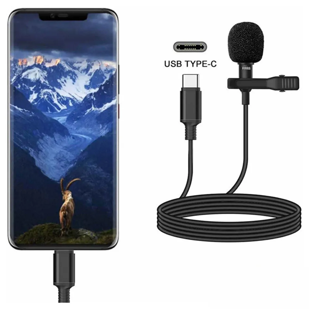 Профессиональный петличный микрофон с лацканом 3 5 мм Тип C самый дешевый