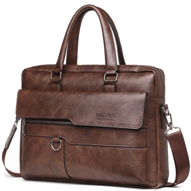 Men's bags laptop bag 14 inch leather bag for men handbag man crossbody bag for documents a4 high quality Men handbag