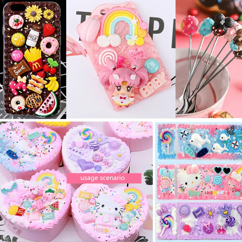 Искусственная полимерная глина в форме сердца сахарной ваты для поделок