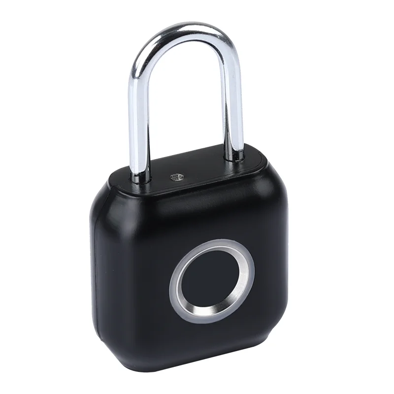 YEELOCK Fingerprint Lock Smart Padlock Thumbprint Door Padlocks Portable Anti-Theft Fingerprint Lock For Xiaomi Eco-System Brand - Цвет: Black