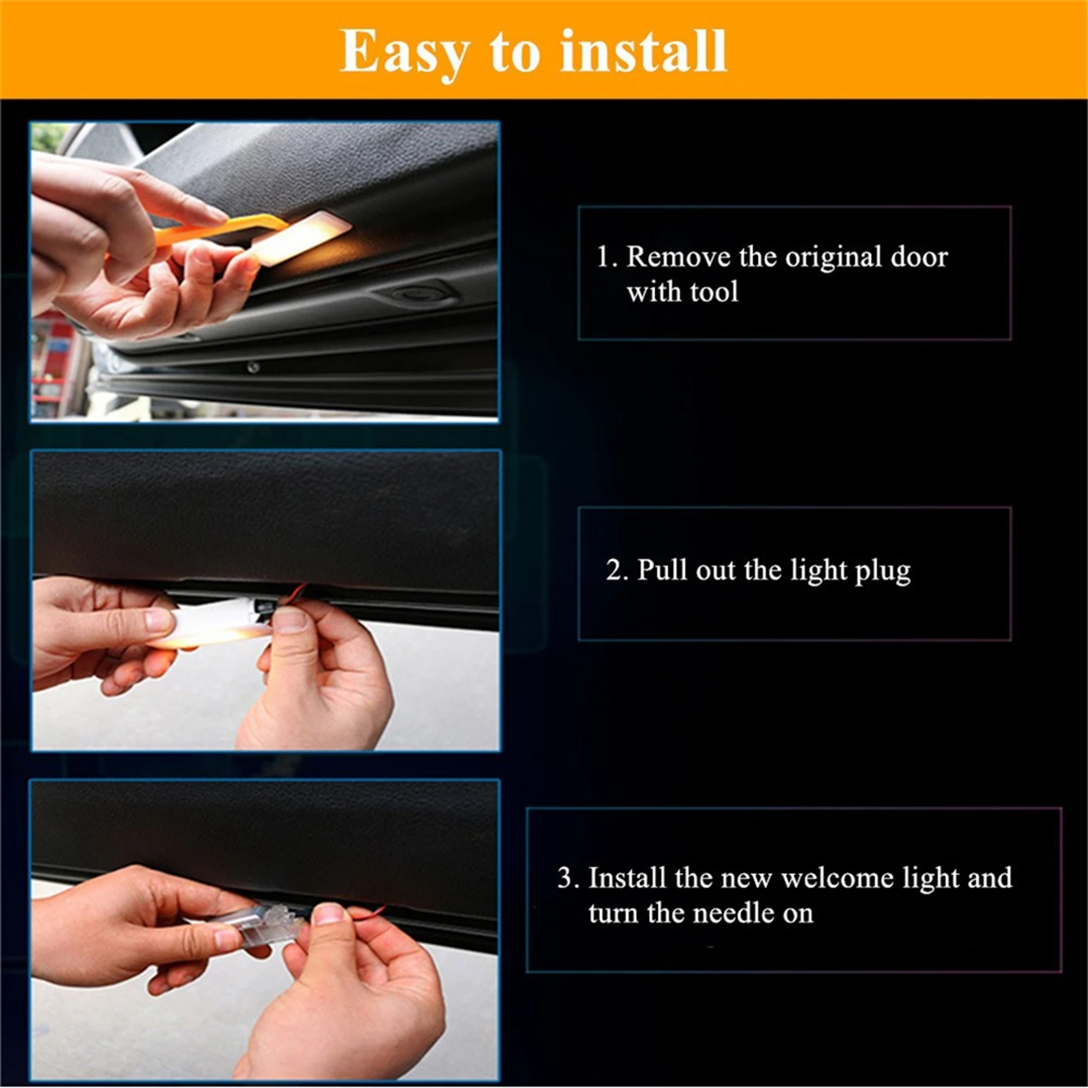 

Compatible with Mazda ATENZA 2012-present 2pcs Car LED Door Welcome Logo Light Laser Shadow Projector Light Marked Lamp