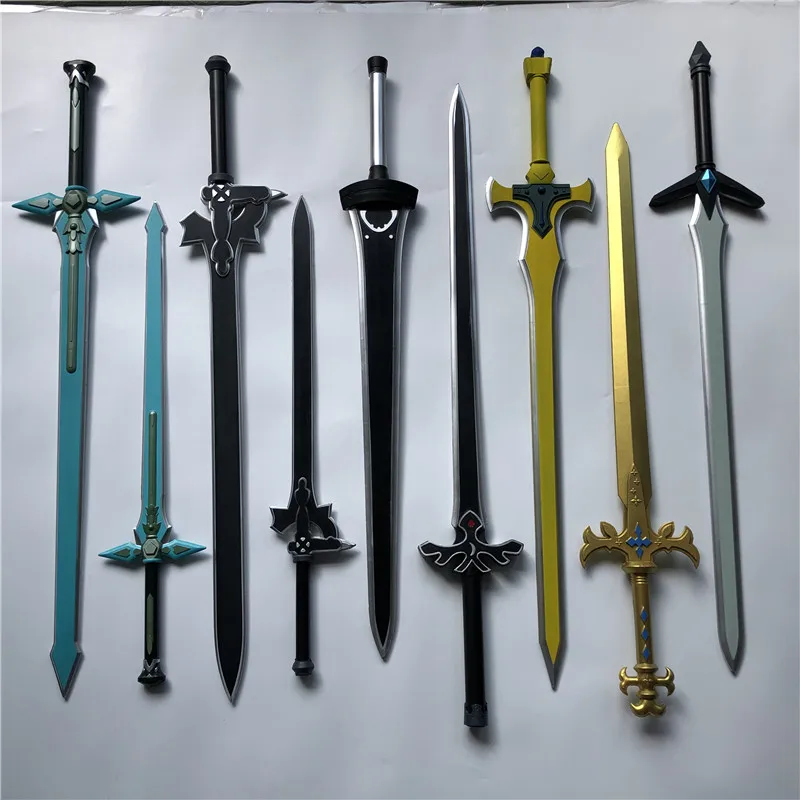 

1:1 Sword Art Online Elucidator Dark Repulsor Sword Weapon Cosplay SAO kirito Asuna sword Anime Ninja Knife PU Weapon Prop