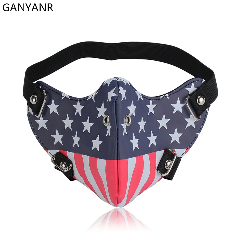 GANYANR тактическая маска Зимняя Маска для лица против загрязнения смога велоспорта