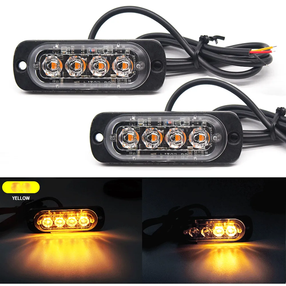 

2pcs 12V 8 LED Side Marker Indicators Light Trailer Truck Lorry Lamp Waterproof