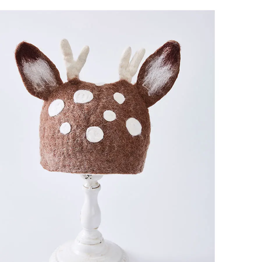 Модные оригинальные головные уборы ручной работы с животными шерстяные фетровые