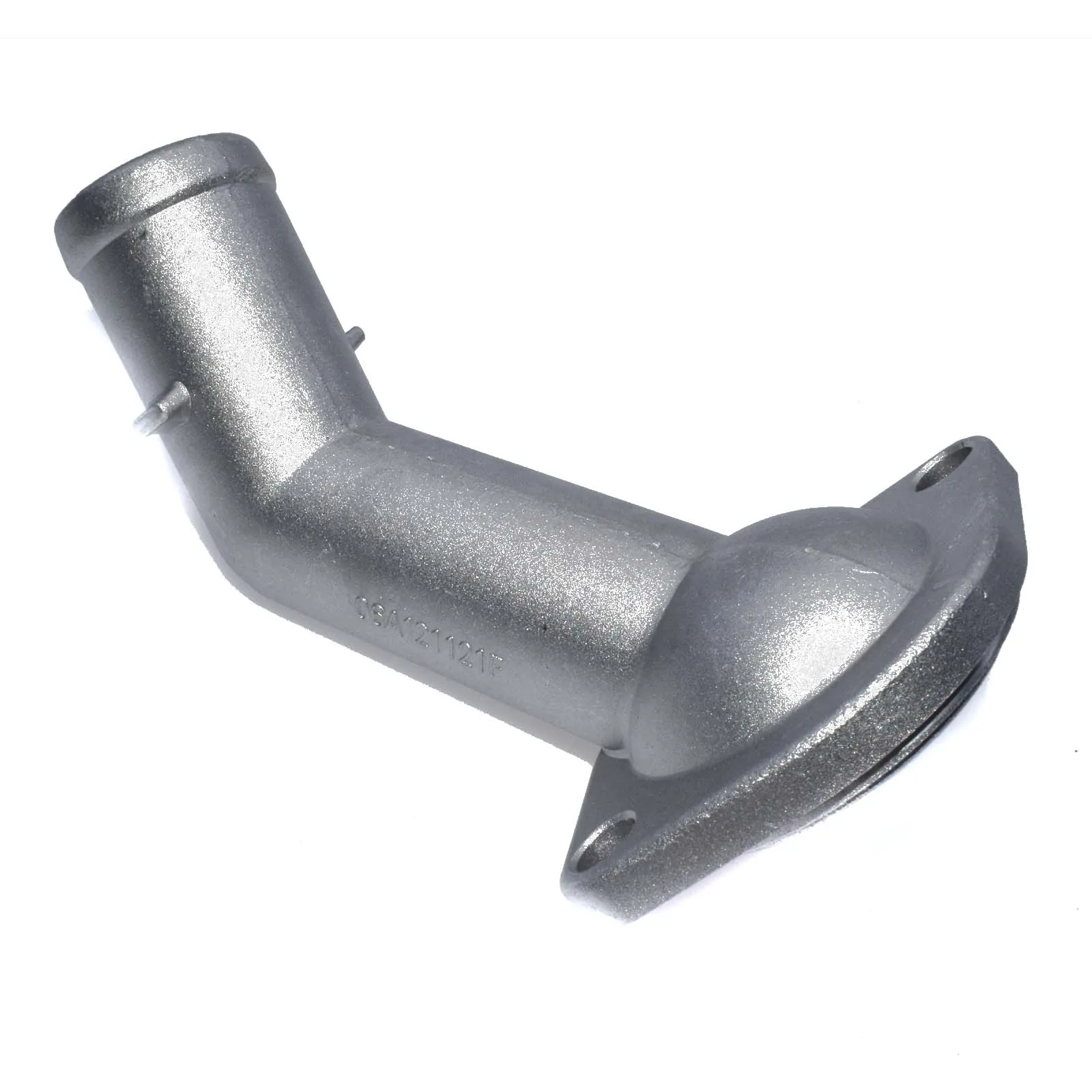 Aluminum 06A121121F Aluminum Coolant Thermostat Radiator Water Flange Pipe Connector For Audi VW A3 TT Skoda Seat Bora Golf Jetta 1.8T 1J0121087C - Цвет: Aluminum 06A121121F