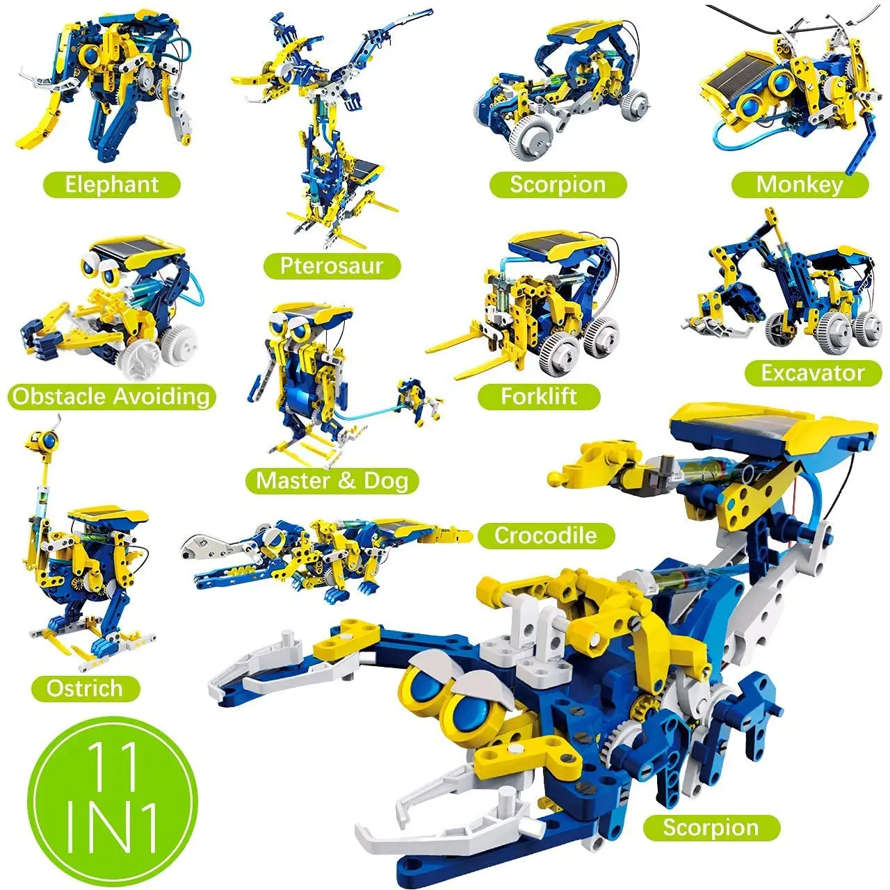 Детские игрушки-роботы на солнечной батарее обучающий Обучающий набор сделай