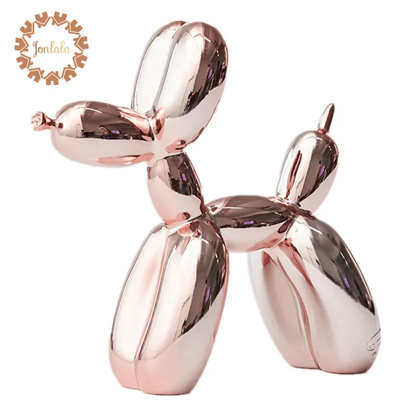 Розовый металлик большой размер шар собака американская поп арт Смола ремесло