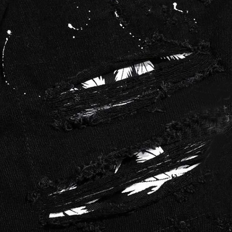 

Aolamegs Summer Jeans Men Ripped Hole Fashion Cowboy Pants Couple Short Denim Pants High Street Streetwear Retro Trousers Jeans