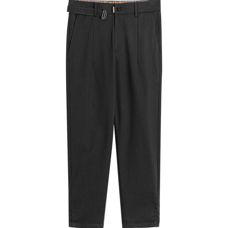 

Business Dress Pants Men High Quality Ankle Length Straight Casual Suit Pants Male Streetwear Office Social Pants Plus Size 38