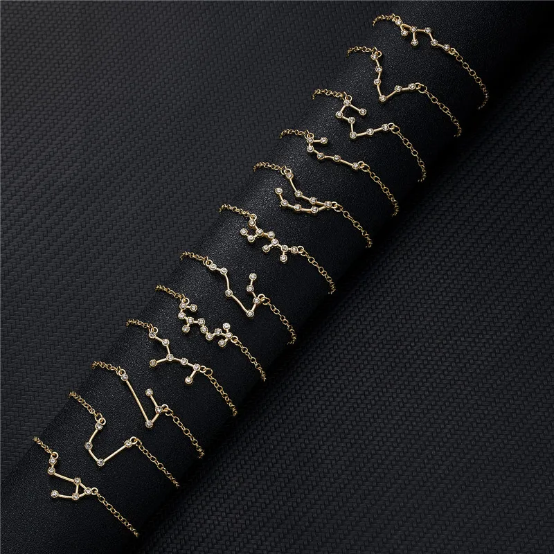 12 лет с рисунком звездных знаков зодиака Созвездие гороскоп украшением в виде