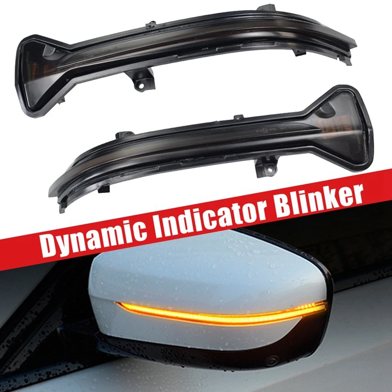 

Car LED Dynamic Turn Signal Light Rearview Mirror Light Blinker for-BMW 3 5 6 7 8 Series G38 G30 G31 G11 G20 M5