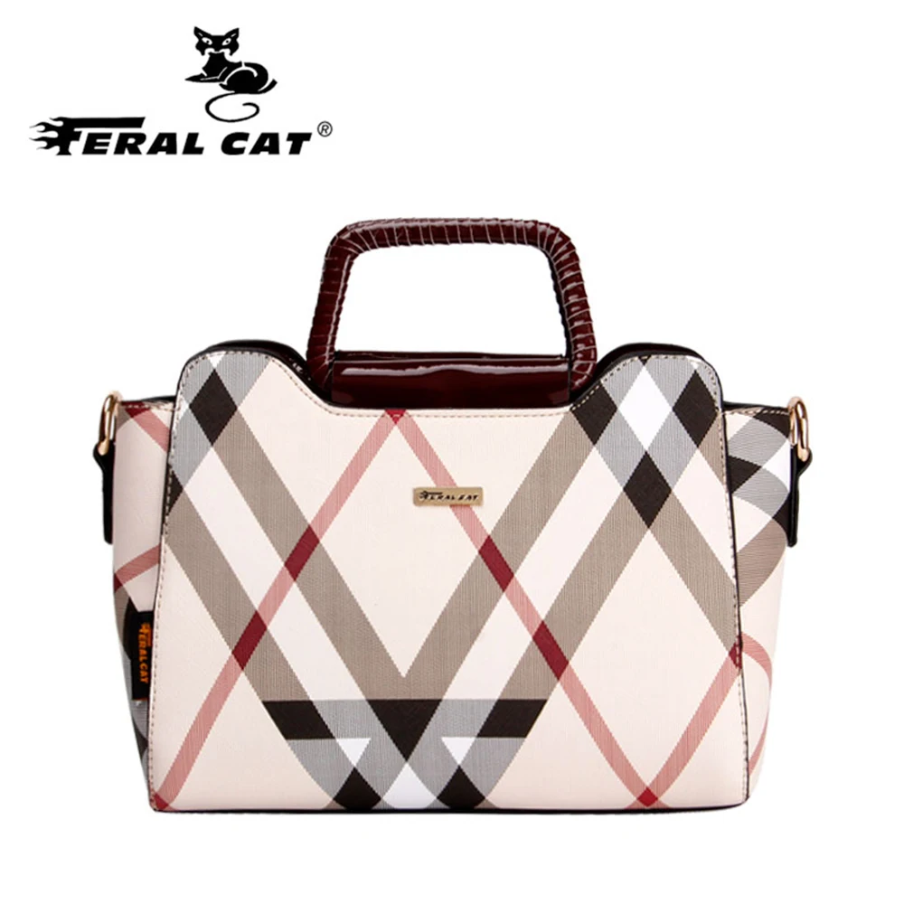 Feral Cat женская сумка бренд ПВХ Кожа Роскошные сумки через плечо большая емкость