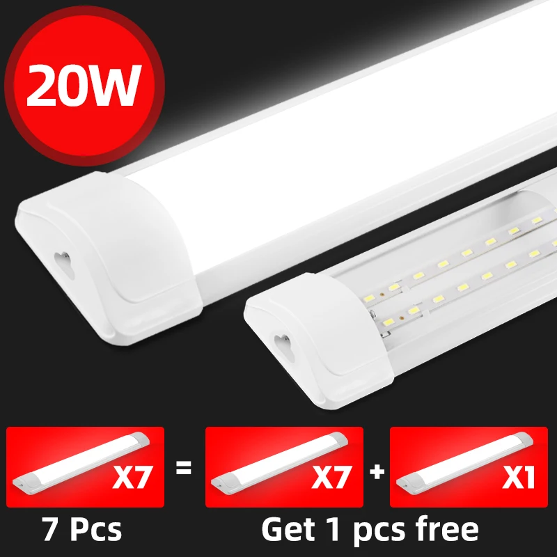 

T5 T8 Led Tube Light 220V 30cm 60cm 120cm Wall Lamp Bulb Light Lampada 20W Tobe lampa 2FT 4FT For Home Indoor Kitchen Lighting