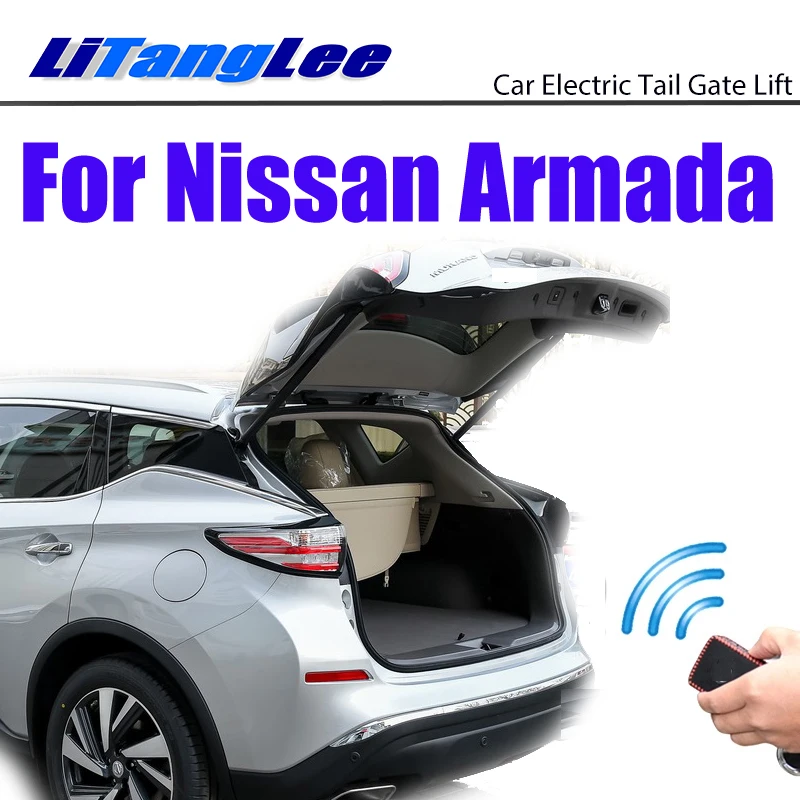 

LiTangLee Car Electric Tail Gate Lift Trunk Rear Door Assist System For Nissan Armada 2016~2020 Key Control