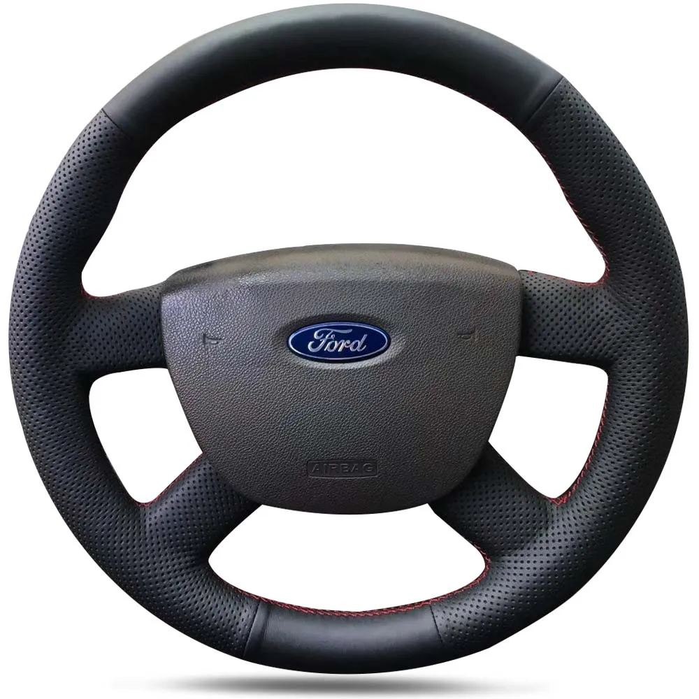 

Кожаный чехол на руль для автомобиля Ford classic old focus kuga Escort mondeo