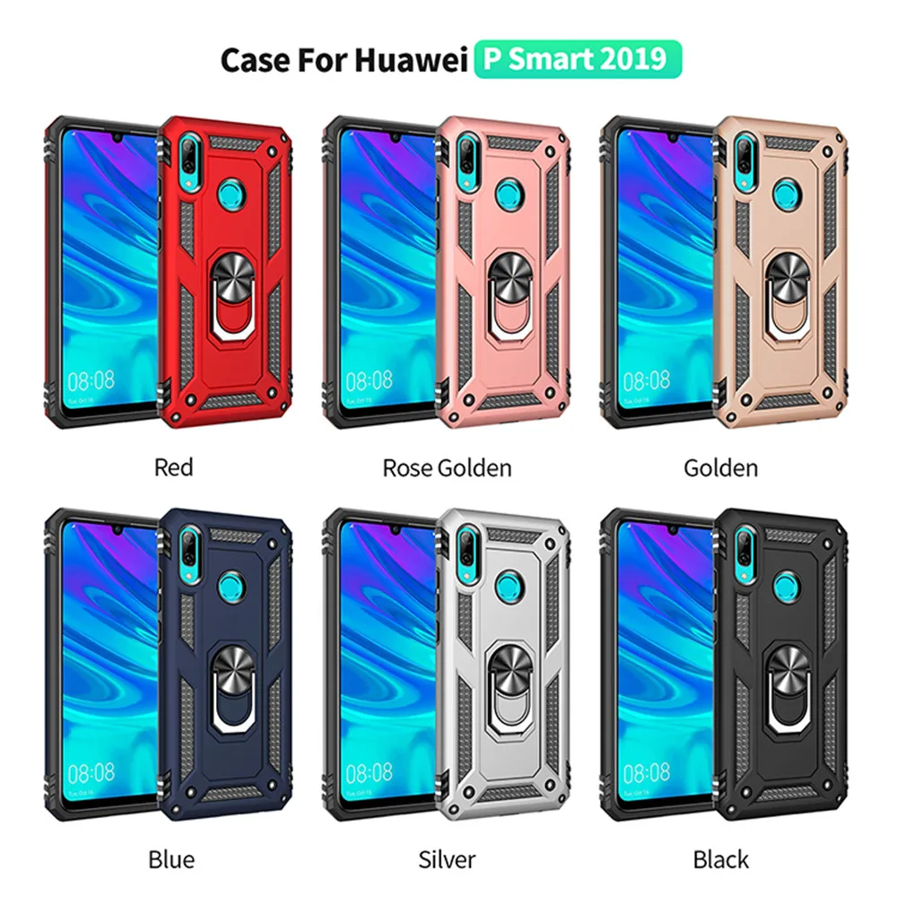 Чехол для huawei P Smart Z, чехол, задняя крышка, мягкий силиконовый Автомобильный кронштейн, чехол для телефона huawei P Smart