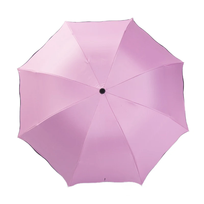 

Art Style for Girls College Beautiful Pure Color Blooming in Water Small and Portable Umbrella for Shelter From Wind