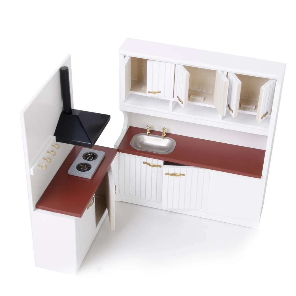 Удивительная покупка домашний декор миниатюрный кухонный шкаф с плитой раковина