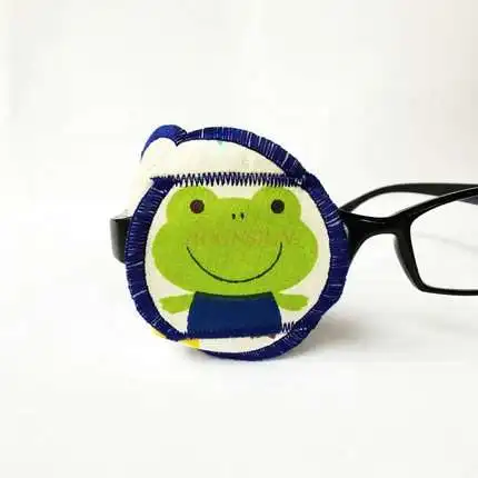 Qingwa prince amblyopia eye mask single eye correction children full cover eye mask handmade cotton summer light stereo