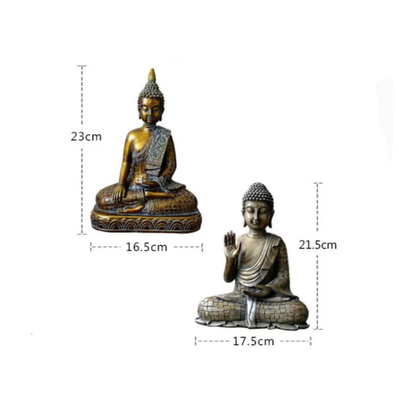 Креативные статуи Будды из смолы Настольная скульптура украшение для дома