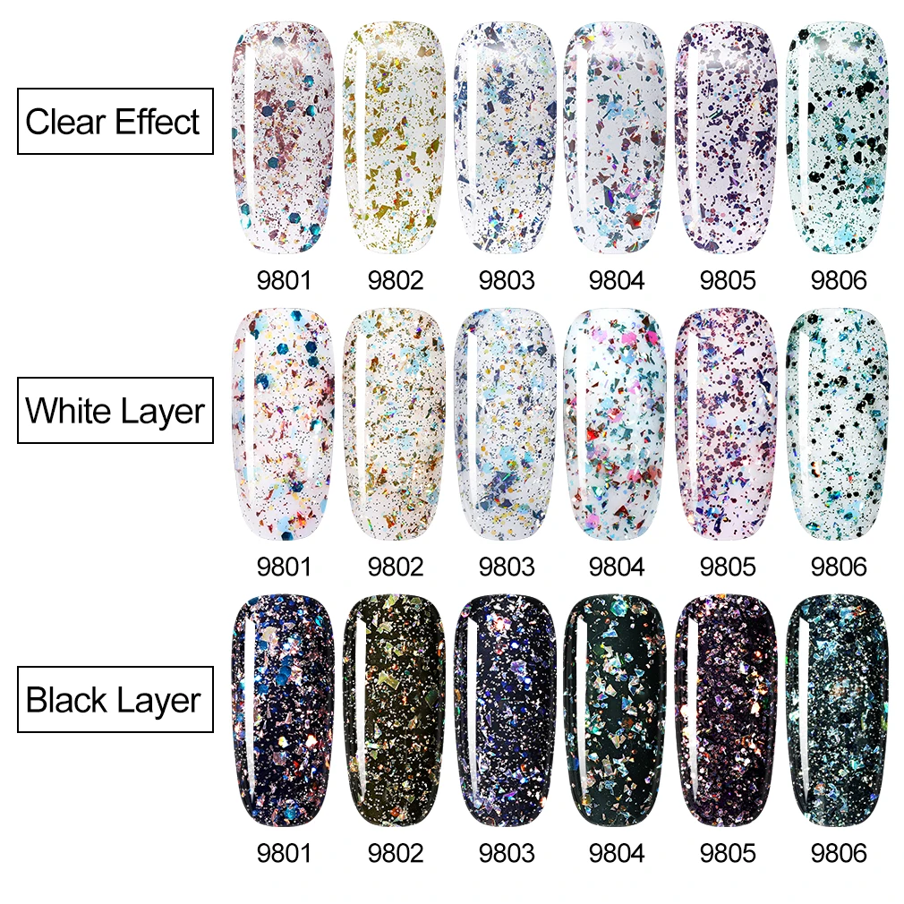 HNM гель-лак для ногтей 8 мл полупостоянный отмачиваемый уф-и светодиодный