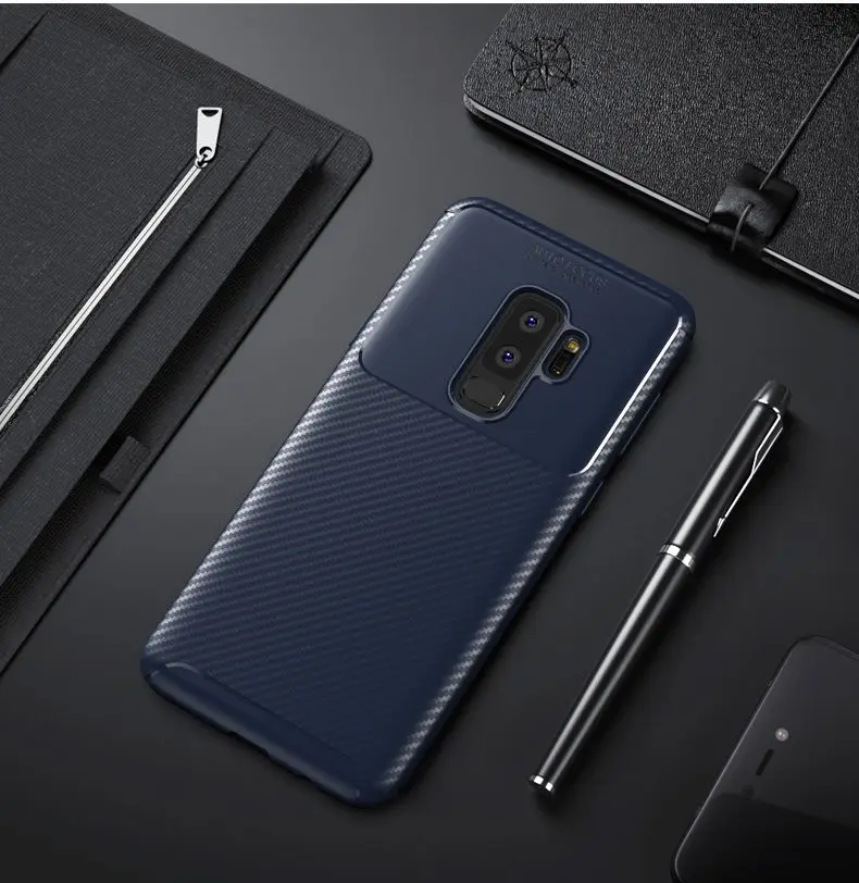 Чехол из углеродного волокна кремнезема для samsung Galaxy S9 Note10 Plus, чехол из ТПУ для samsung Note10 S9plus Galaxy Note9