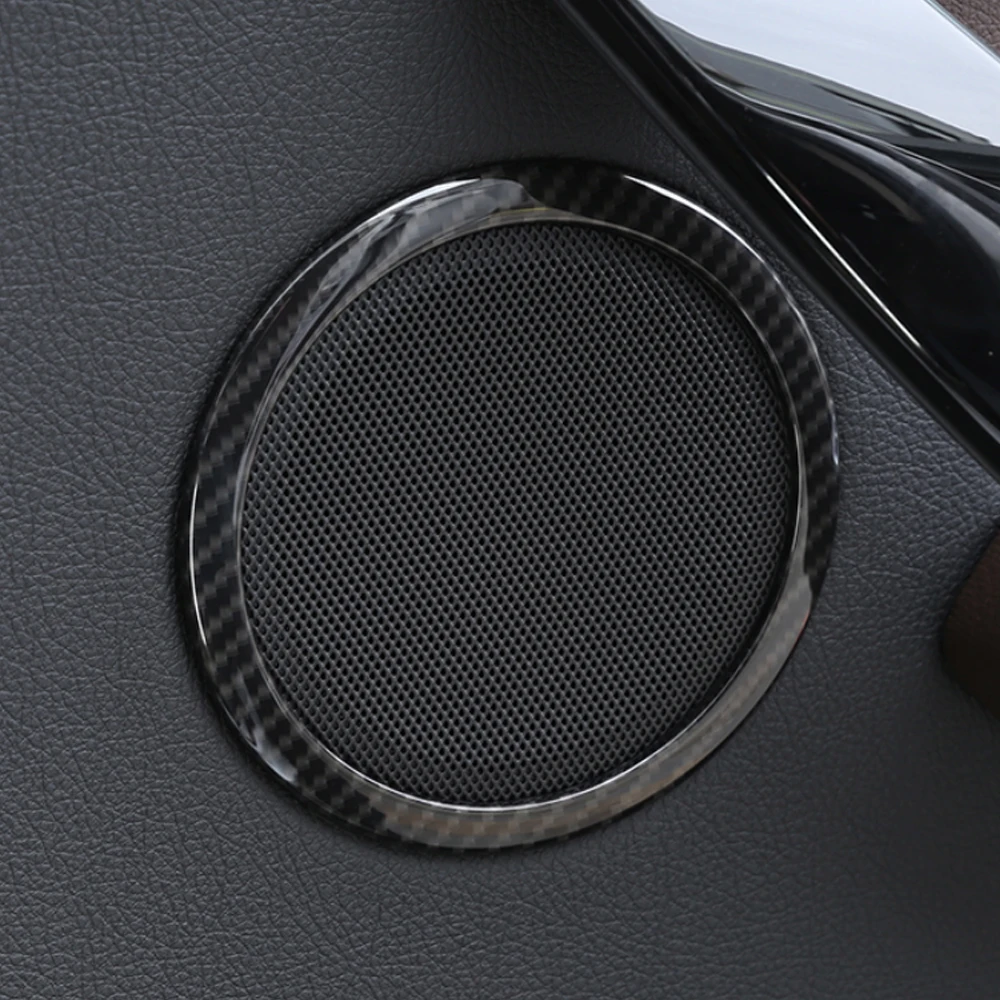 

CarMango for BMW 3 Series F30 2013-2018 Car Accessories Door Audio Speaker Cover Sound Circle Ring Trim Sticker Frame Decoration