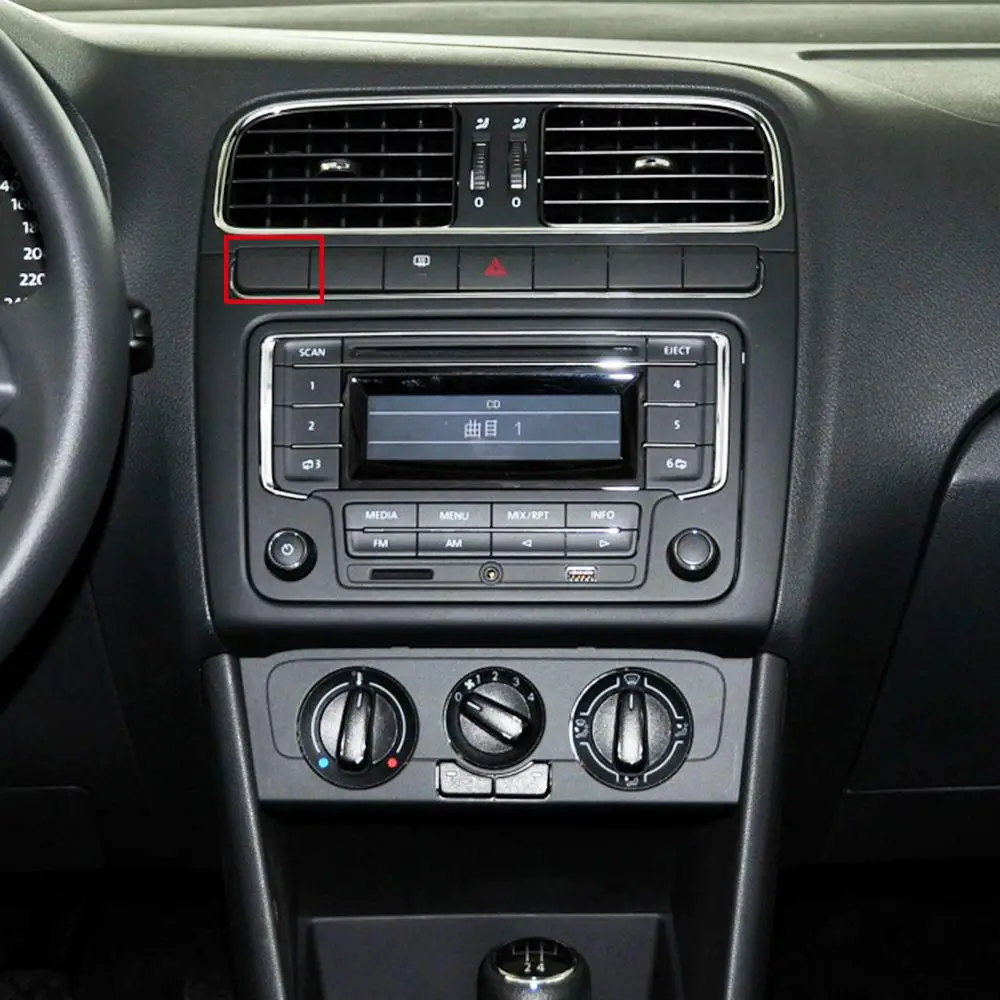 Пустая кнопка LEMON SHARK закрывает первую центральную консоль слева для VW POLO 2011 2012 2013