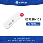 Разблокированный Huawei E8372h-155 4G USB WiFi модем 4G 150 Мбитс LTE FDD Ban 1357820 TDD384041 Мобильный USB ключ Mifi точка доступа