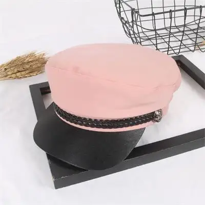 2019 Мужская и Женская Осенняя зимняя из искусственной кожи хлопковая военная шапка женская Девичья уличная