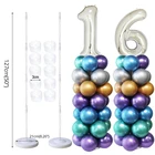2 шт. воздушный шар подставка для номера баллоны для взрослых день рождения украшение для детей возраст арки свадебное украшение балон опорная колонка