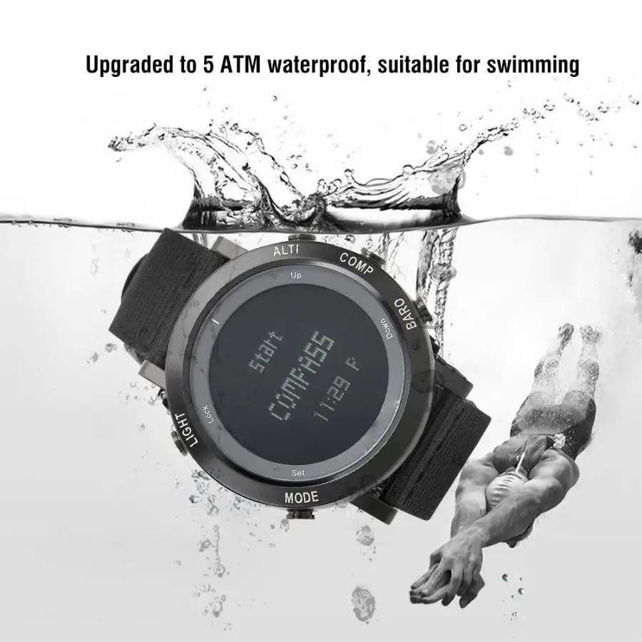 Многофункциональные водонепроницаемые мужские часы новые модные военные