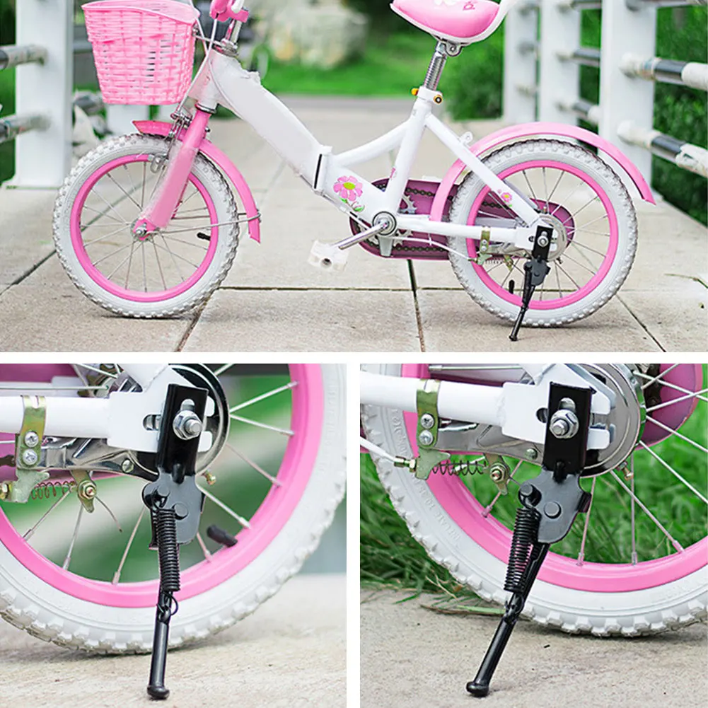 

Children Bike Side Kickstand Foot Kids Bicycle Parking Stand Support Foot Brace 12/14/16/18/20 Inch Metal Bicycle Kickstand